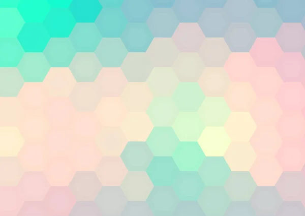 Fondo Mosaico Hexágono Diseño Abstracto Vector Colorido Panal — Archivo Imágenes Vectoriales