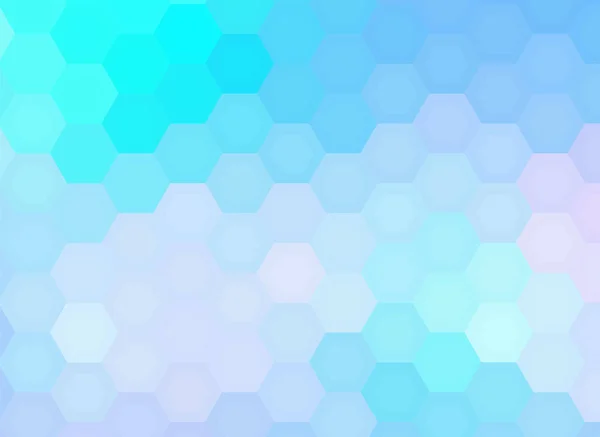 Fundo Mosaico Hexágono Abstrato Azul Favo Mel Design Vetorial Colorido —  Vetores de Stock