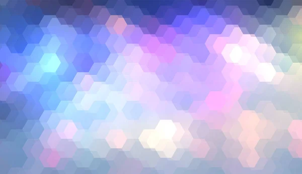 Hexagon Mosaik Bakgrund Abstrakt Lila Blå Bikaka Iskall Vektor Design — Stock vektor