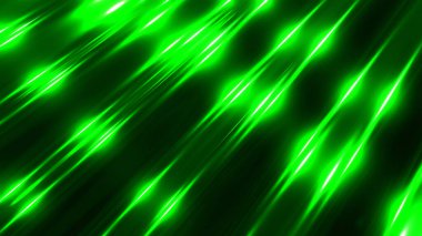 Yeşil metalik arkaplan, parlak çizgili 3 boyutlu metal soyut arkaplan, teknoloji parlaklığı 3D çizim.