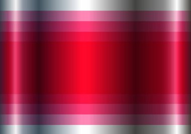 Pembe krom metal arka plan, parlak ve parlak metalik dizayn çizgili desen, vektör illüstrasyonu.