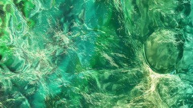 Su dalgaları deseni, pürüzlü deniz dalgaları 3D çizim.