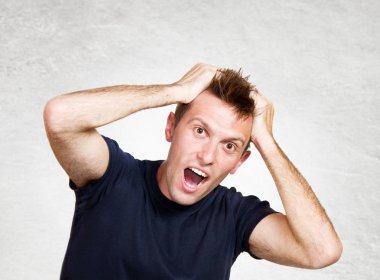 bir ifade şaşırmış adam