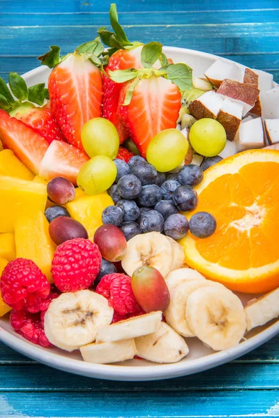 Tazón Ensalada Frutas —  Fotos de Stock