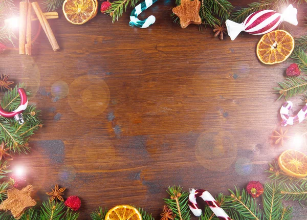 Navidad Vacaciones Madera Fondo — Foto de Stock