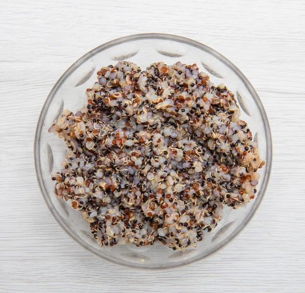 Glass Bowl Quinoa — Stock Photo, Image