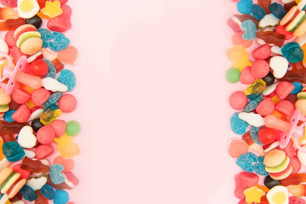 Mixed Candy Pastel Background — Stock Photo, Image