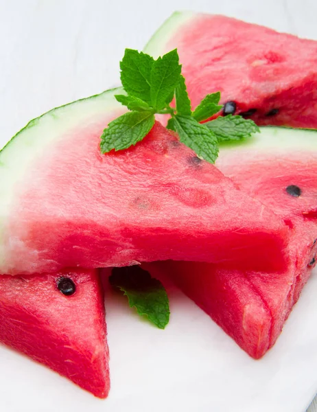 Slices Ripe Watermelon — Stock Photo, Image