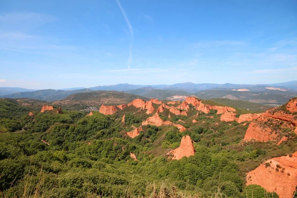 Vista de Las Medulas, antigua mina de oro en la provincia de León , — Foto de Stock