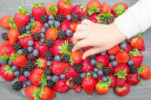 Fresh Berries Backgorund — Stock Photo, Image