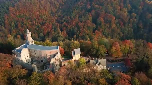 Castelo de Grodno em Zagorze Slaskie — Vídeo de Stock