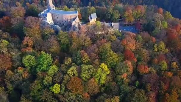 Castelo de Grodno em Zagorze Slaskie — Vídeo de Stock