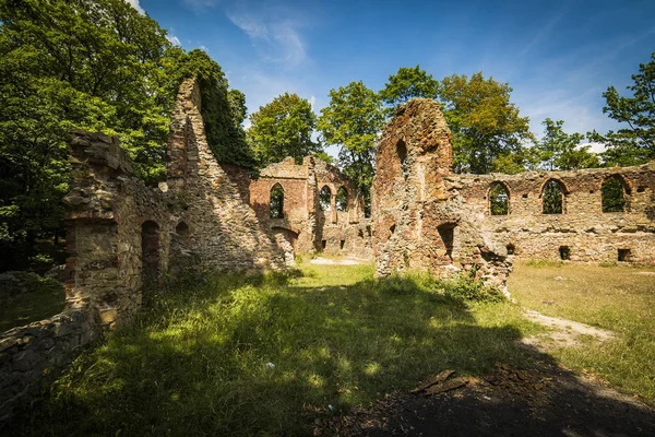 Ερείπια του παλιού κάστρου Ksiaz — Φωτογραφία Αρχείου