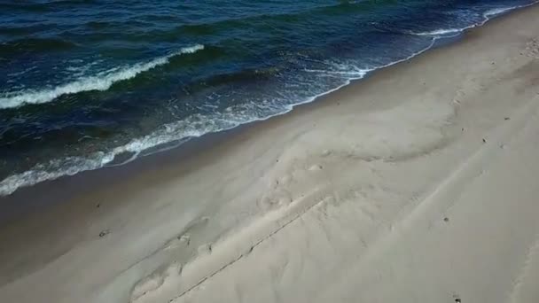 Baltische Zee vanuit een vogel eye view — Stockvideo