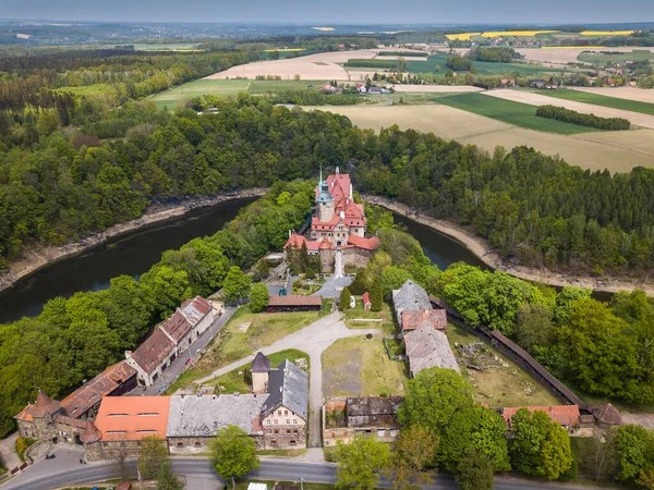 Czocha Slott Våren Nedre Schlesien Polen — Stockfoto