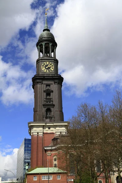 Kościół św. Michała w Hamburgu — Zdjęcie stockowe