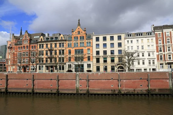 Historische gevels in Hamburg Duitsland — Stockfoto