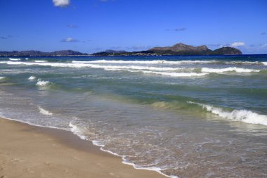 Platja del Muro beach içinde Mallorca Balearic Islands, İspanya