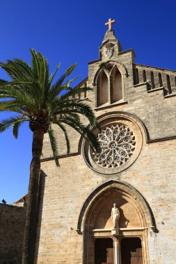Sant Jaume katedralde Alcudia, Mallorca, Balear Adaları, Sp