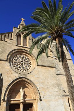 Sant Jaume katedralde Alcudia, Mallorca, Balear Adaları, Sp