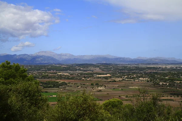 Luftaufnahme von Feldern, Mallorca — Stockfoto