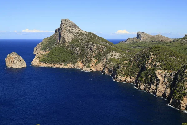 Piękny panoramiczny widok Mirador es Colomer, Mallorca, Balear — Zdjęcie stockowe