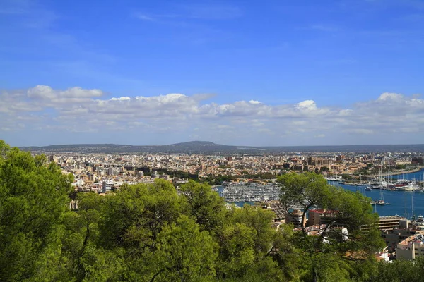 Palma de Mallorca Mayorka, Balear Adaları, s havadan görünümü — Stok fotoğraf