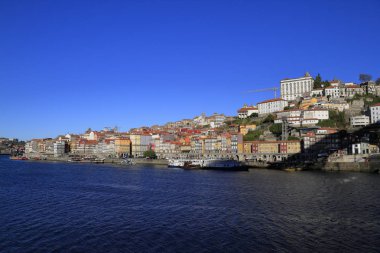 Porto, Portekiz eski şehir panoramik görünümü