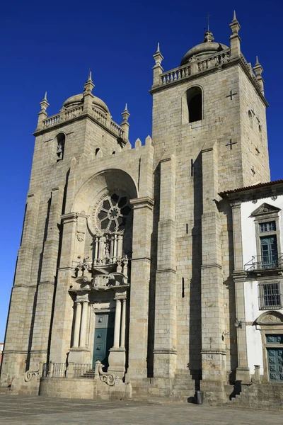 The Porto Cathedral (Cathedral of the Assumption of Our Lady) or — Stock Photo, Image