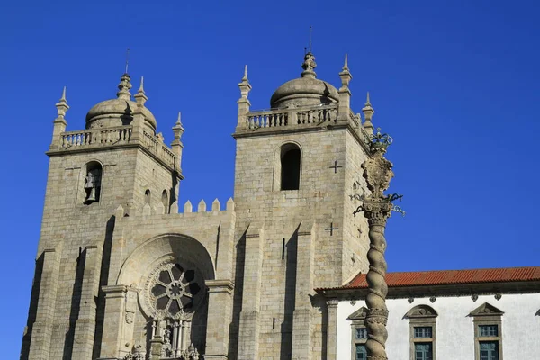 The Porto Cathedral (Cathedral of the Assumption of Our Lady) or — Stock Photo, Image