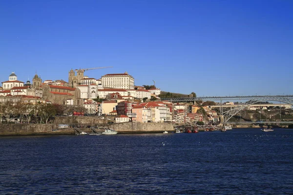 Panoramiczny widok na stare miasto w Porto, Portugalia Obrazy Stockowe bez tantiem