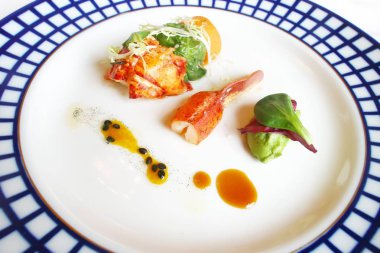 İsveç Gıda. Restoran tabak bir tabak üzerinde.