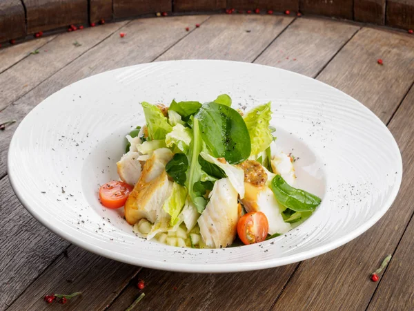 Salad Smoked Cod — Stock Photo, Image