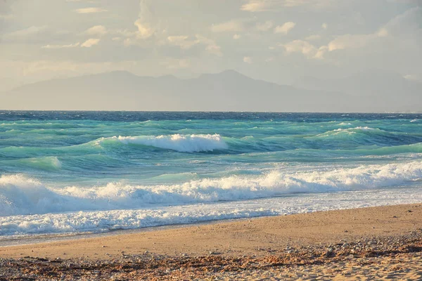 Gyra Пляж Острові Лефкас Греція Влітку — стокове фото