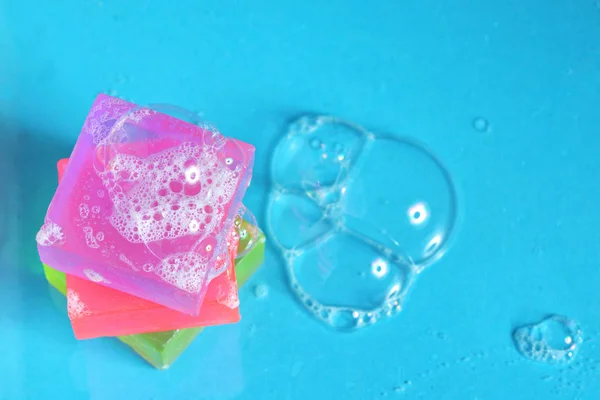 Natural Handmade Soap Bubbles — Stock Photo, Image