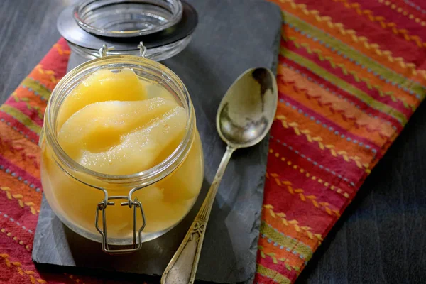 Homemade Half Pears Compote — Stock Photo, Image