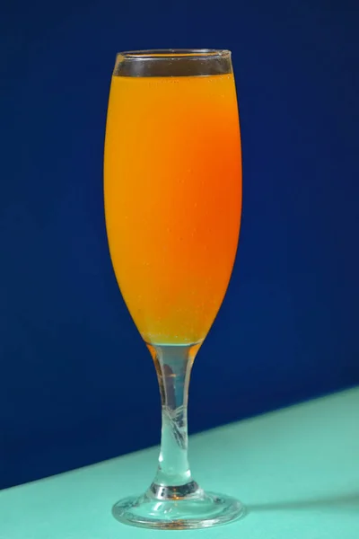 Zelfgemaakte Verfrissende Cocktails Van Oranje Mimosa — Stockfoto