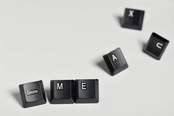 Konzept Mit Tastatur Delete Key — Stockfoto
