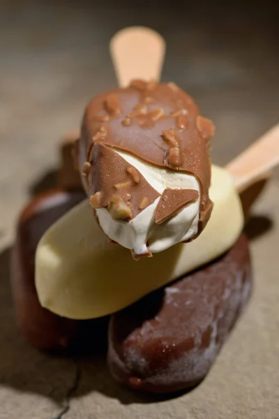 Conjunto de helado de chocolate —  Fotos de Stock