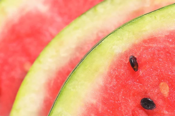 Färsk mogen vattenmelon skivor — Stockfoto
