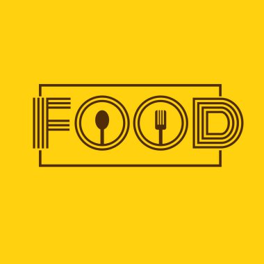 Tasarım eps 10 vektör için gıda etiketi metni