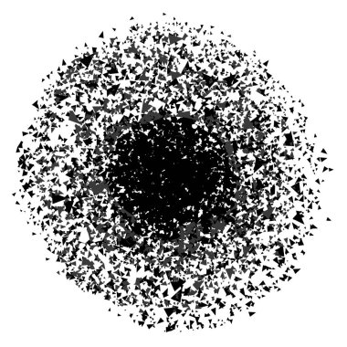 Beyaz vektör eps 10 izole parçacıklar siluet