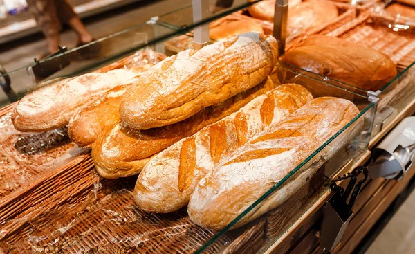 Ψωμί Για Πώληση Στο Κατάστημα — Φωτογραφία Αρχείου