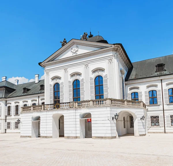 President Residence Grassalkovichov Palace Bratislava Panorama Government Building Sunny Day — Stock Photo, Image