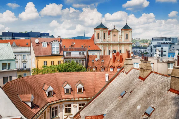 Panoramablick Auf Die Dächer Und Die Altstadt Aus Der Höhe — Stockfoto