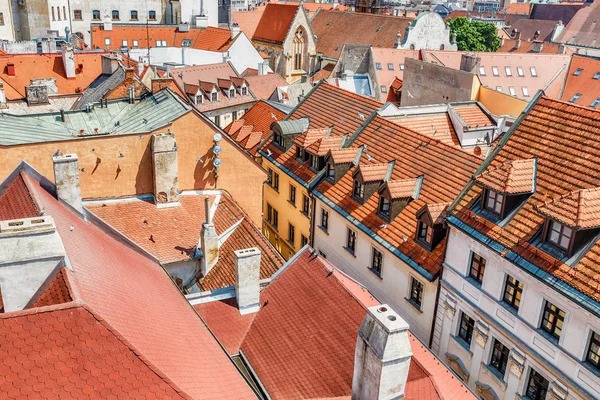 Panoramablick Auf Die Dächer Und Die Altstadt Aus Der Höhe — Stockfoto