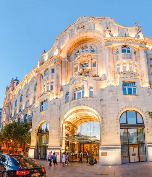 Maggio 2018 Budapest Ungheria Gresham Palace Quattro Hotel Stagione Alla — Foto Stock