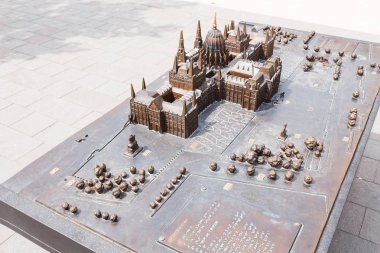 Minyatür modeli mini Park Budapeşte Macar Parlamentosu