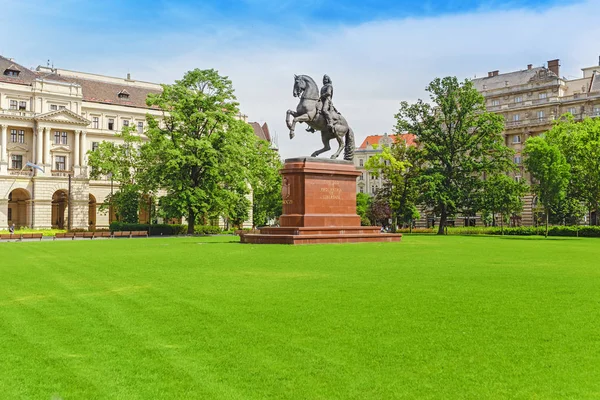 14 Mayıs 2018, Budapeşte, Macaristan: Macar Ulusal kahraman Ferenc Rakoczi atlı heykeli