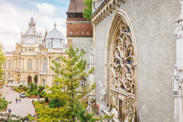 Medieval Gothic Renaissance Castle Vajdahunyad Budapest Hungary — Stock Photo, Image